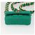 CHANEL Mini Matelassé 11 Borsa a Spalla Catena Tela Verde Oro CC Auth 158908SM D'oro - vista 5