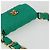 CHANEL Mini Matelassé 11 Borsa a Spalla Catena Tela Verde Oro CC Auth 158908SM D'oro - vista 6