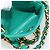 CHANEL Mini Matelassé 11 Borsa a Spalla Catena Tela Verde Oro CC Auth 158908SM D'oro - vista 9