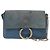 Chloé Borsa a Spalla Chloe Fay in Pelle Scamosciata Blu Oro Auth BA8910 D'oro - vista 13