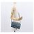 Chloé Borsa a Spalla Chloe Fay in Pelle Scamosciata Blu Oro Auth BA8910 D'oro - vista 25