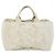 PRADA Canapa MM Borsa a mano in tela grigia oro Auth 151445 Marrone D'oro - vista 2