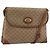 GUCCI Micro GG Supreme Schultertasche PVC Beige Gold 007 92 5548 Auth 156790 Golden