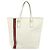 Gucci Borsa Tote GG Supreme in PVC pelle bianca e oro 152630 Auth bs31729 Bianco D'oro - vista 2