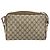 Borsa Sherry Line GG Supreme Web di GUCCI in PVC beige e oro 56 02 088 Auth ep12386 D'oro - vista 2
