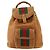 GUCCI Bamboo Web Sherry Line Backpack Leather Brown Red Auth 151581 - view 13