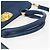 Borsa a mano Miu Miu in pelle 2 in 1 blu oro Auth 156133 D'oro - vista 7