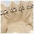 Borsa a spalla CHANEL in tela bianca con cucitura a V e CC argento Auth gh1368 Bianco - vista 19