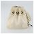 Borsa a spalla CHANEL in tela bianca con cucitura a V e CC argento Auth gh1368 Bianco - vista 4