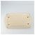 Borsa a spalla CHANEL in tela bianca con cucitura a V e CC argento Auth gh1368 Bianco - vista 5