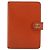 Cubierta de Planificador CHANEL Cuero Naranja Oro CC Auth fm4997 Dorado - vista 13