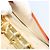 Cubierta de Planificador CHANEL Cuero Naranja Oro CC Auth fm4997 Dorado - vista 23