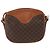 Céline Borsa a Spalla in Tela Macadam CELINE in Pelle PVC Marrone Oro Auth 156702 D'oro - vista 2