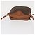 Céline Borsa a Spalla in Tela Macadam CELINE in Pelle PVC Marrone Oro Auth 156702 D'oro - vista 6