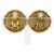 Vintage Gold Plated Clip Ohrringe von Chanel Coco Golden - Ansicht 3