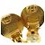 Chanel Vintage CC Bottone Rotondo Clip-On Metallo D'oro - vista 4
