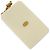 Pendente rettangolare Chanel Vintage CC in metallo e resina D'oro - vista 3