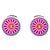 Clip rotonde in metallo Chanel Vintage CC Multicolore