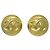 Chanel Vintage CC Round Clip-On Metal Small D'oro