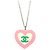 Pendente Cuore CC di Chanel in metallo e smalto Argento - vista 2