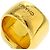 Chanel Vintage Square CC Ring Resin Golden - view 4