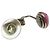 Orecchini a clip Chanel CC Round in smalto e metallo Rosa - vista 4
