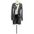 Moschino Graues Wollkleid