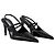 Totême Naplack Stiletto Slingbacks - TOTEME - Leder - Schwarz - Ansicht 2