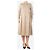 Ganni Beige Pünktchen-Midikleid - Größe