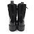Prada 3LF7 gebürstete Lederstiefel Schwarz - Ansicht 5