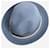 Loro Piana Cappello fedora blu - vista 2