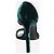 Saint Laurent Sandali con tacco in velluto verde scuro - taglia EU 36,5 - vista 3