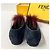 Fendi Wildleder Ballerinas für Mädchen Blau - Ansicht 4