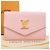 Cartera Rock Mini de tres pliegues Louis Vuitton Rosa