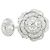 Timeless Chanel Camelia Au750 Diamantring Größe 11.5 Silber - Ansicht 2