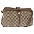 Borsa Sherry Line GG Supreme Web di GUCCI in PVC beige e oro 904 02 043 Auth ka921 D'oro