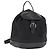 Zaino Gancini in nylon nero e argento Salvatore Ferragamo Auth 155204