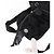 Zaino Gancini in nylon nero e argento Salvatore Ferragamo Auth 155204 - vista 10