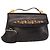 Borsa a mano in tela Trotter Christian Dior in pelle marrone e oro Auth 156377