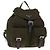 PRADA Rucksack aus Nylon grün silber authentisch kk575