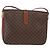 Céline Bolsa de Ombro em Lona Macadam CELINE em Couro PVC Marrom Dourado Auth 156446 - vista 2