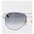 OCCHIALI DA SOLE CONSPIRATION LOUIS VUITTON metallo Argento LV Auth 159184 - vista 3