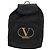 Zaino Valentino in nylon e pelle nero e oro Auth BA8694 D'oro - vista 13