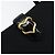 SAINT LAURENT Borsa a mano in tela pelle nera oro Auth 156805 Nero D'oro - vista 17