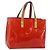 LOUIS VUITTON Monogram Vernis Reade PM Borsa a Mano Rossa M91088 LV Auth ep12416 Rosso