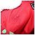 Borsa a Spalla Gianni Versace in Nylon Rosso Oro Auth BA9206 D'oro - vista 20