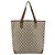 Borsa tote in PVC beige e rosso della linea Sherry GG Supreme di GUCCI Auth ep12381 - vista 2