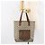 Borsa tote in PVC beige e rosso della linea Sherry GG Supreme di GUCCI Auth ep12381 - vista 20