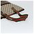 Borsa tote in PVC beige e rosso della linea Sherry GG Supreme di GUCCI Auth ep12381 - vista 7