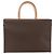 Céline Borsa tote in tela Macadam CELINE in pelle PVC marrone oro Auth ka860 D'oro - vista 2